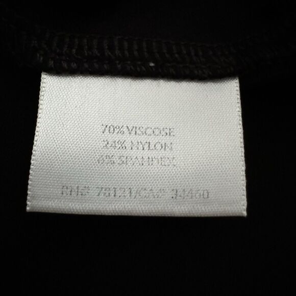 Eileen Fisher Black Skirt Size Large Viscose Nylon‎ Blend Lagenlook Minimalistic - Picture 7 of 8